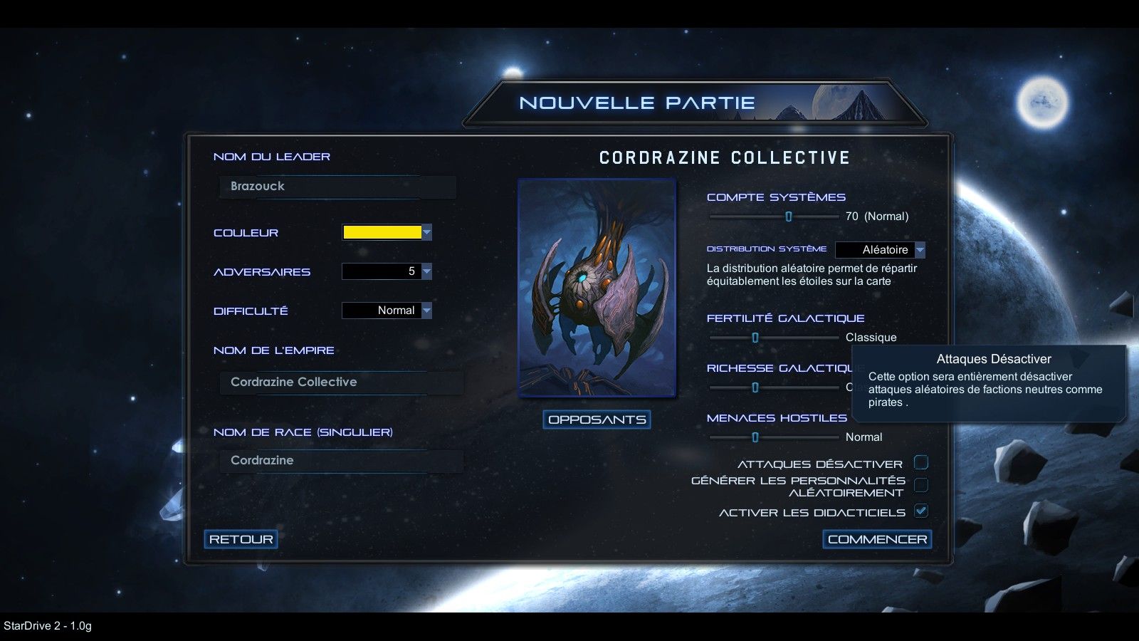 stardrive 2 racial traits mod