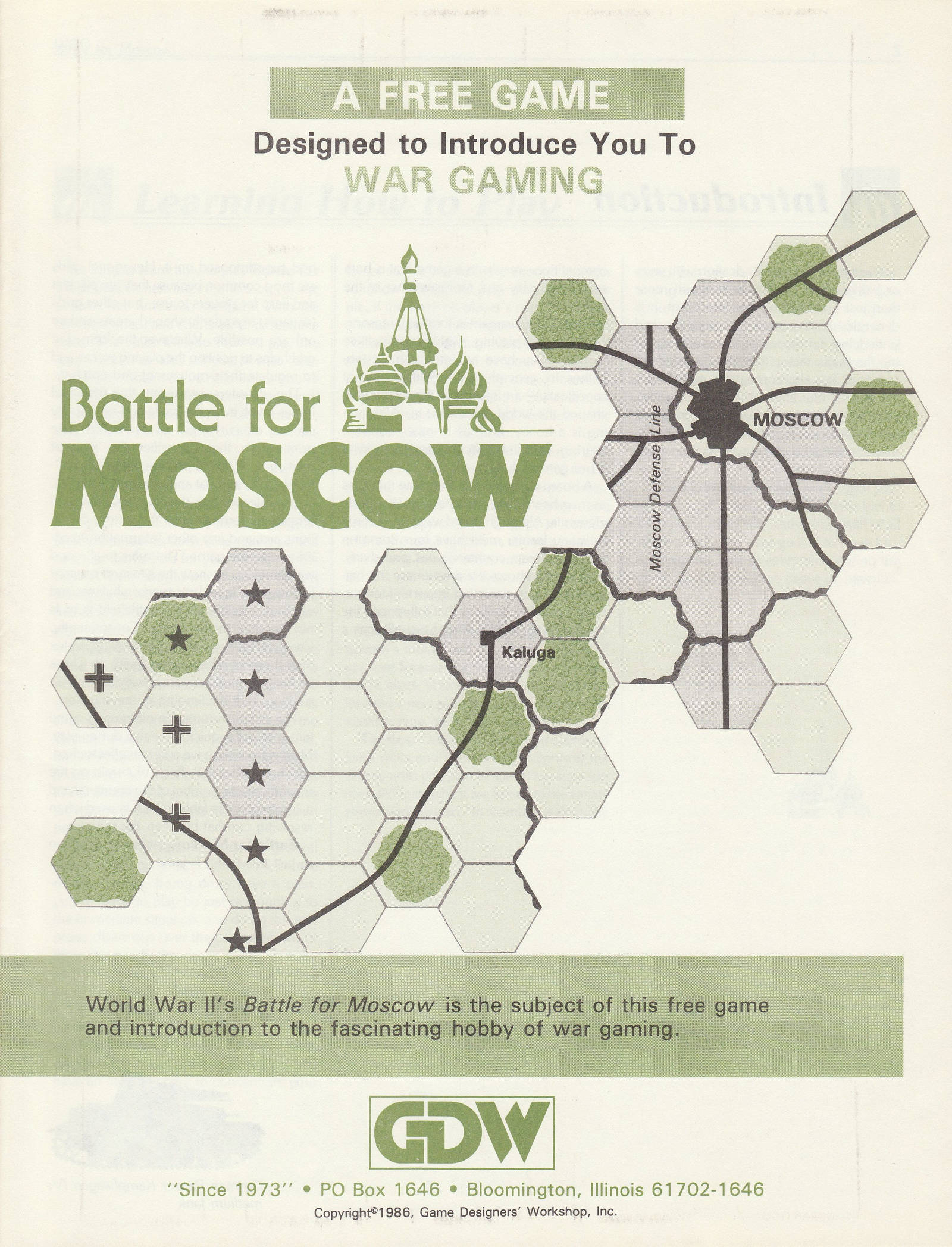Version Web pour Battle for Moscow Gazette du wargamer