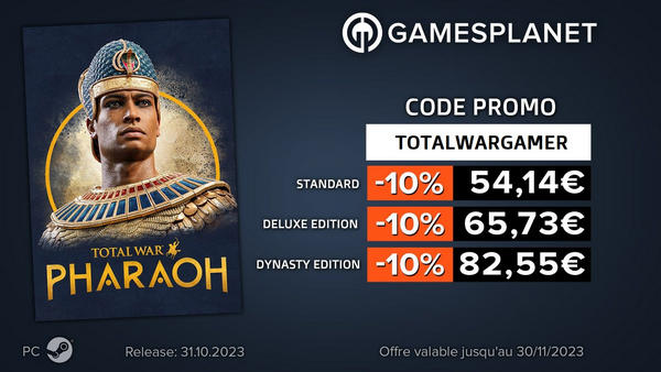 Total War Pharaoh - Promo Gamesplanet